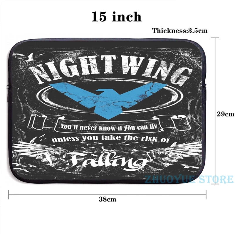 Nightwing Graphic Print Backpack with USB Charge Port