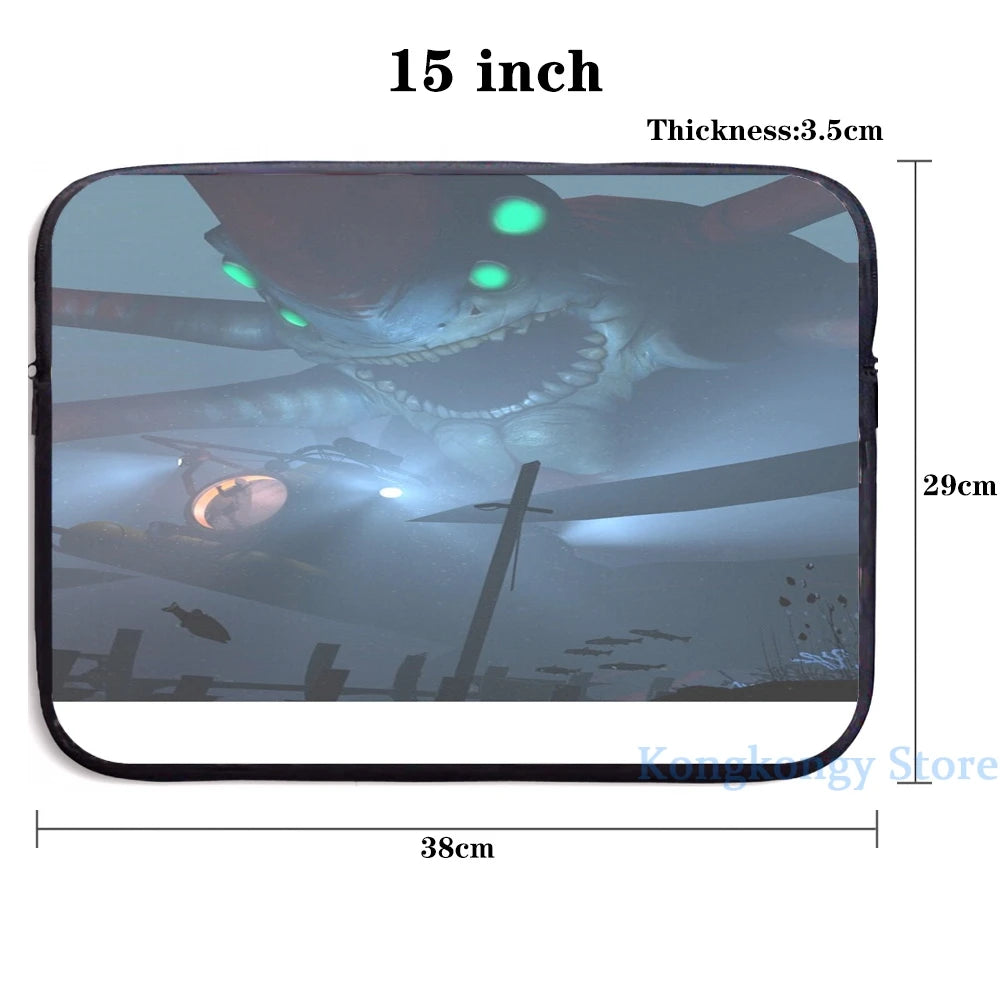 Funny Subnautica USB Charge Backpack - School Travel Laptop Bag