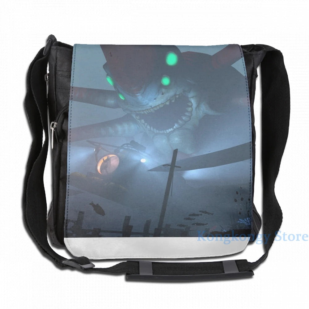Funny Subnautica USB Charge Backpack - School Travel Laptop Bag