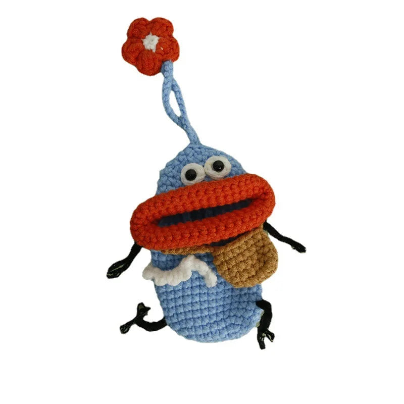 Funny Monster Weave Key Wallet for Women Men Kids Gift