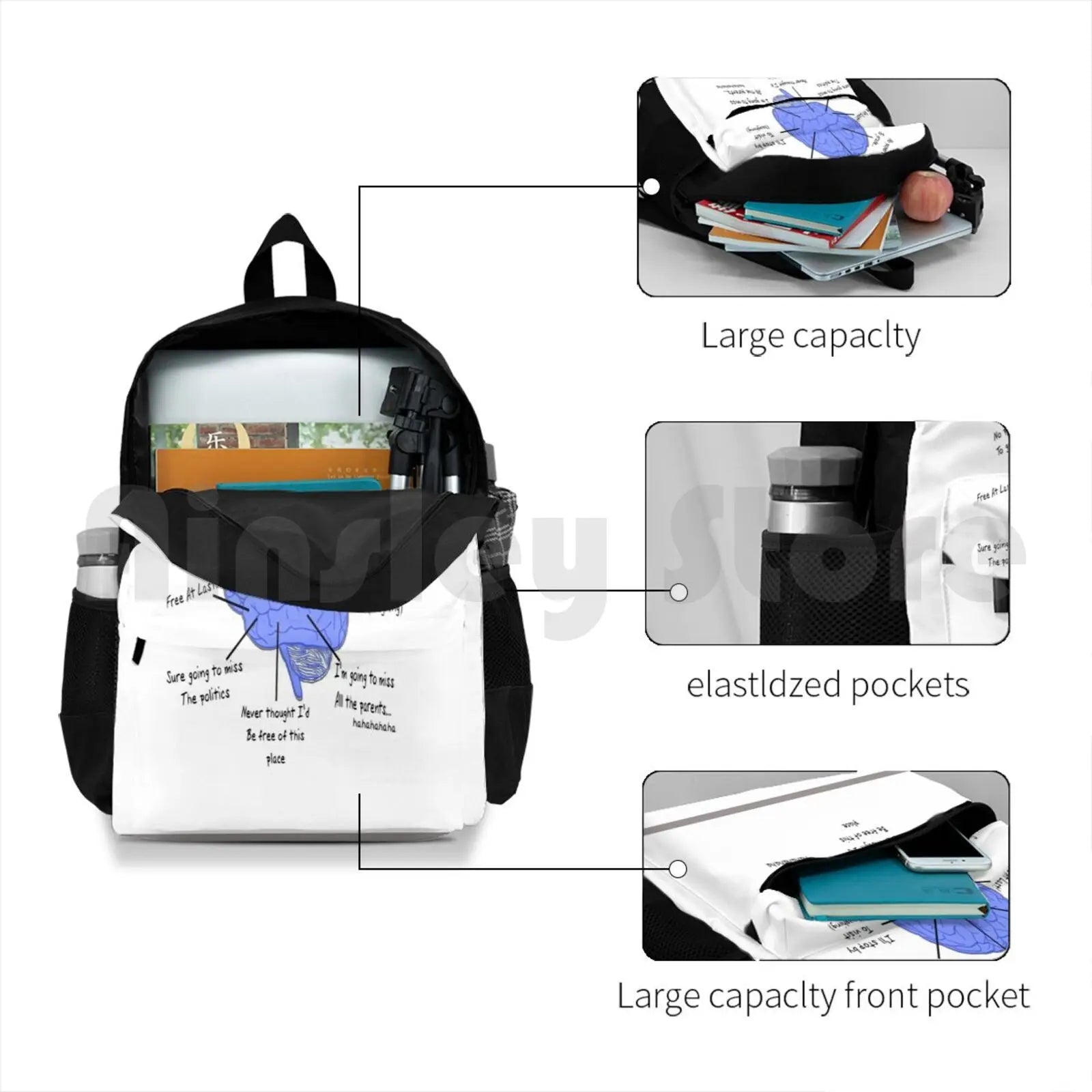 Funny Retired Teacher Outdoor Hiking Backpack