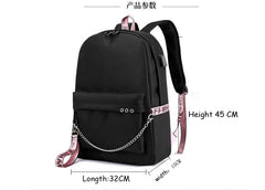 Funny Shiba Inu USB Charge Laptop Backpack for Teen Girls Women