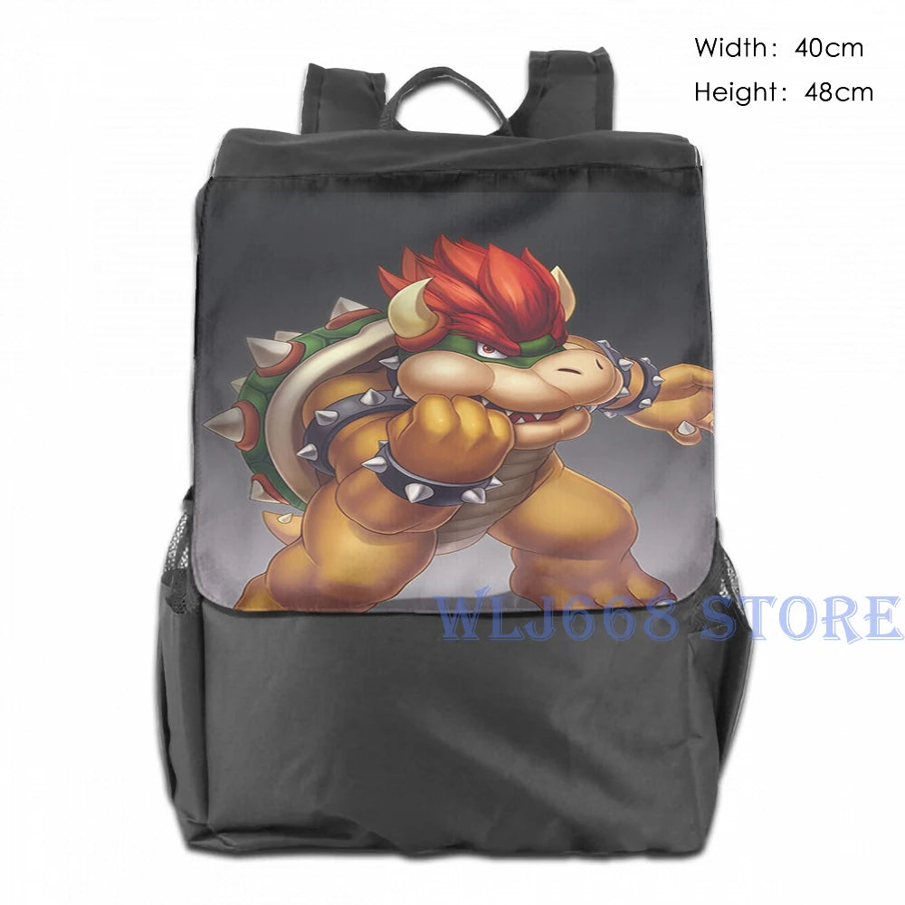 Funny Bowser Graphic Print Shoulder Bag for Women Men