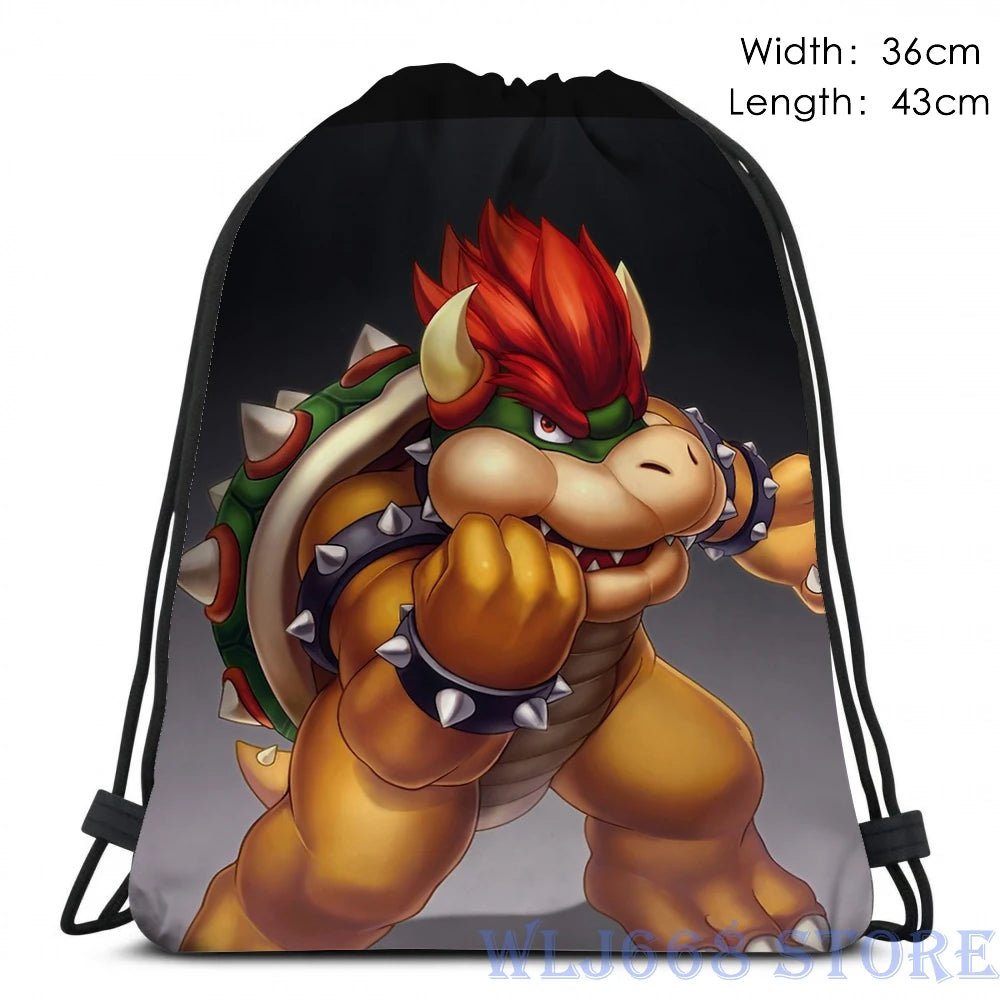 Funny Bowser Graphic Print Shoulder Bag for Women Men