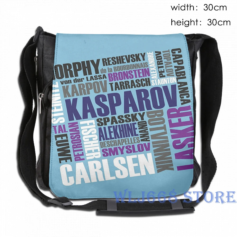 Funny Chess T-Champs Graphic Print Shoulder Bag for Men & Women