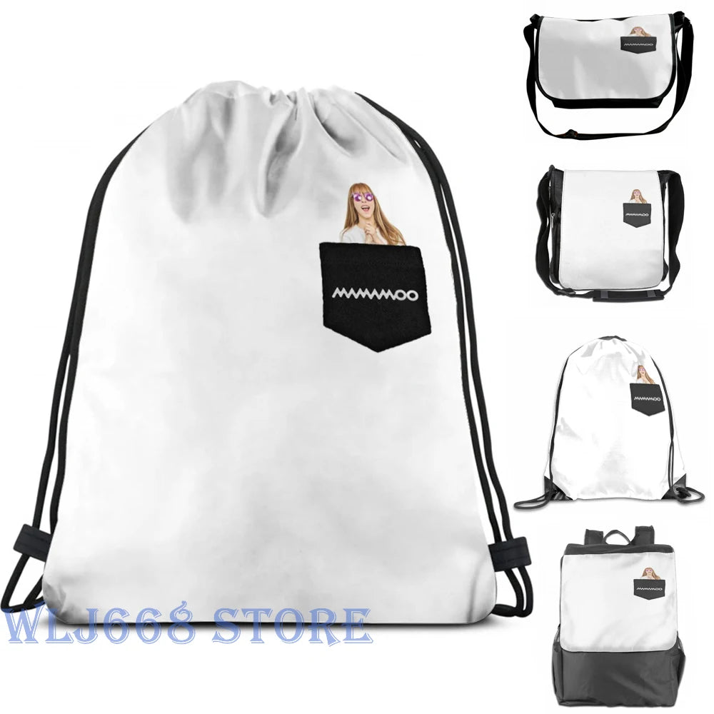 Funny Graphic Print Shoulder Bag - Mamamoo Moonbyul Design