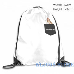 Funny Graphic Print Shoulder Bag - Mamamoo Moonbyul Design