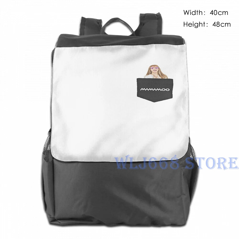 Funny Graphic Print Shoulder Bag - Mamamoo Moonbyul Design
