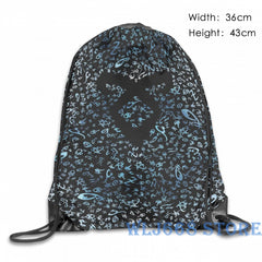 Funny Graphic Print Shoulder Bag Shadowhunters Rune Texture