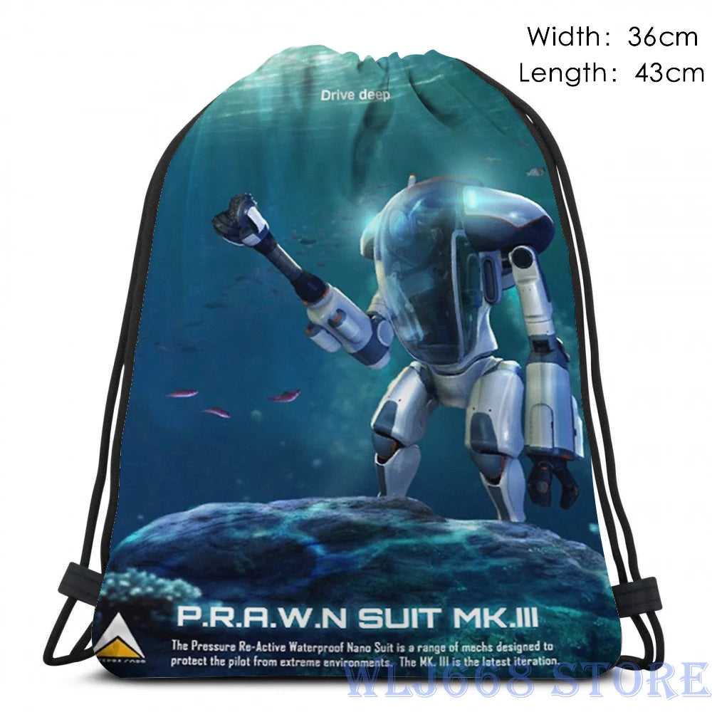 Funny Subnautica PRAWN Suit Graphic Print Shoulder Bag for Men and Women