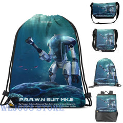 Funny Subnautica PRAWN Suit Graphic Print Shoulder Bag for Men and Women