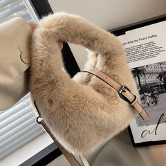 Furry Crossbody Bag Plush Small Handbag