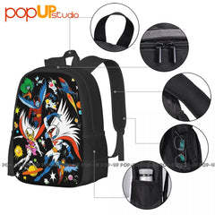 G-Force Anime Gatchaman Insight Crowds Backpack Large Capacity School Beach Bag