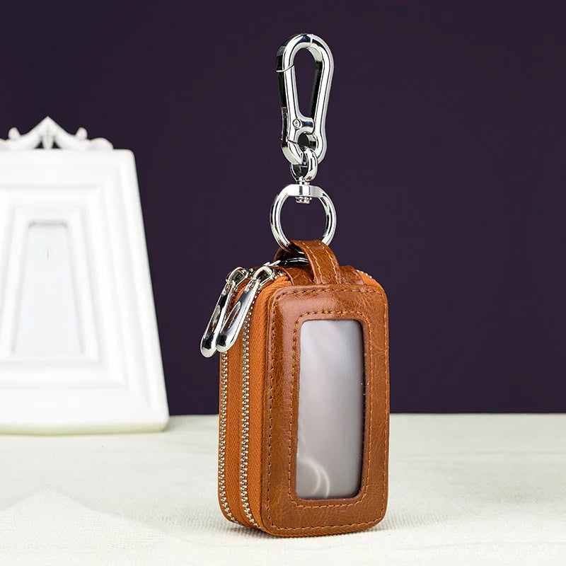 Fashion Key Holder Double Zipper Car Key Wallet