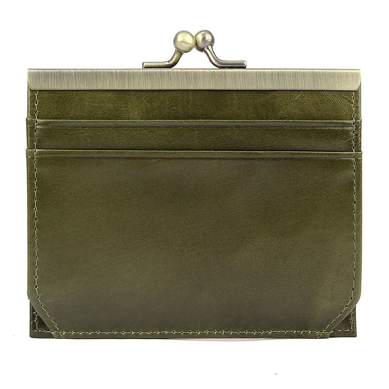 Vintage Oil Wax Leather Card Bag Multi-card Cover Credit Card Bag
