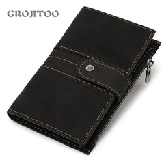 2020 Crazy HorseG Leather Passport Bag Multi-functional Holder