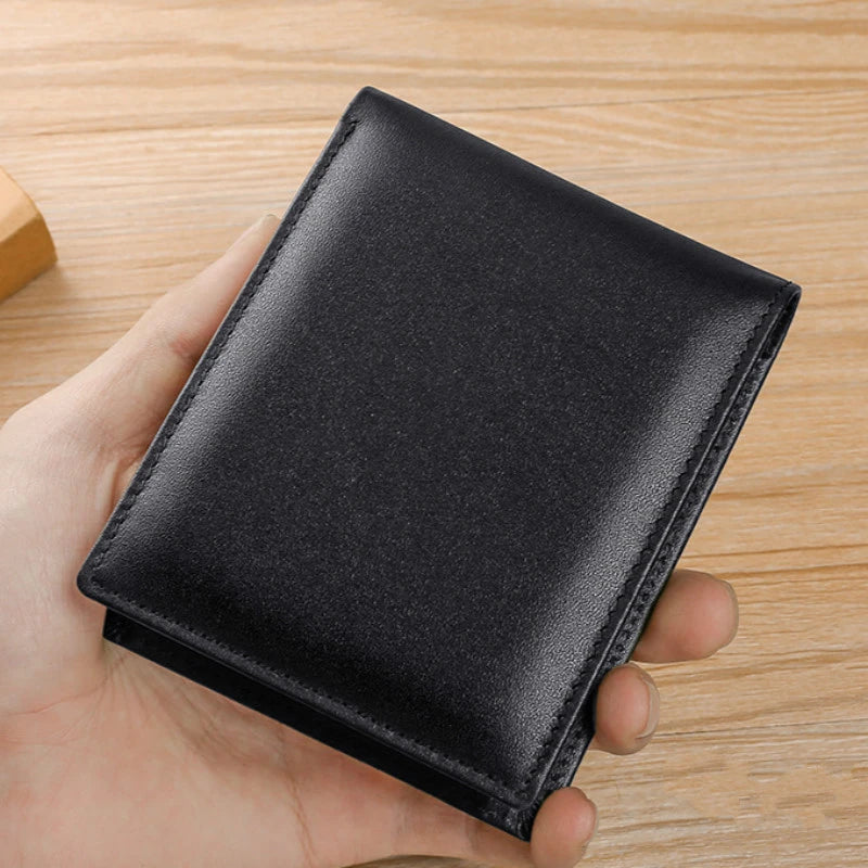 RFID Leather Men's Wallet Short Multi-card Bag