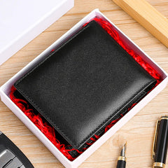 RFID Leather Men's Wallet Short Multi-card Bag