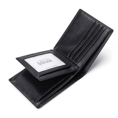RFID Leather Men's Wallet Short Multi-card Bag