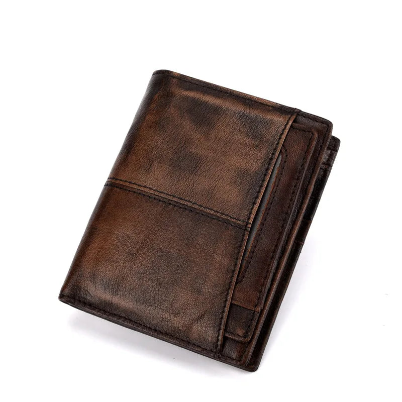 Anti-Theft Leather Men's Wallet Brush Wallet For Men