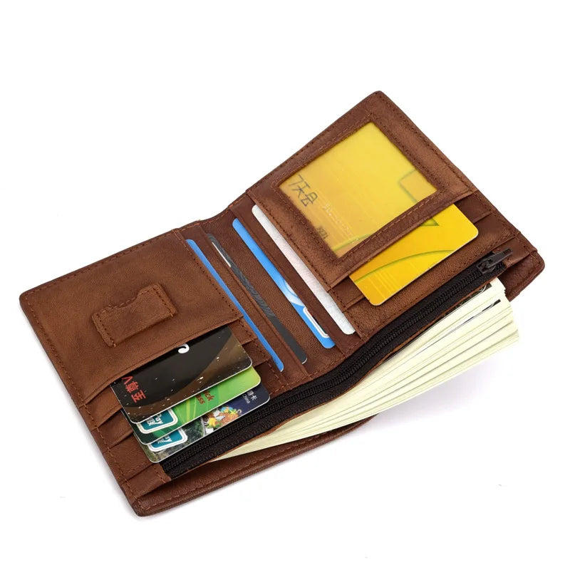 Anti-Theft Leather Men's Wallet Brush Wallet For Men