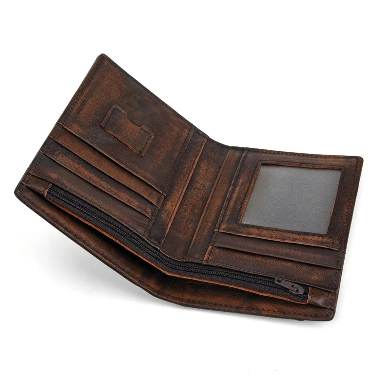 Anti-Theft Leather Men's Wallet Brush Wallet For Men