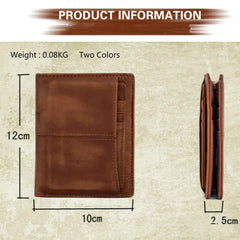 Anti-Theft Leather Men's Wallet Brush Wallet For Men