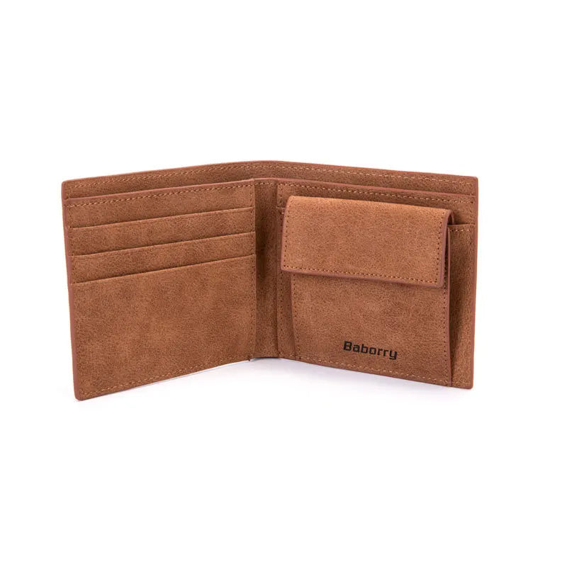 RFID PU Leather Change Bag Men Wallet Version Men's Short Wallet Pu Wallet Purse