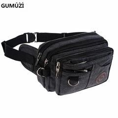 Canvas Waist Pack Casual Travel Bag