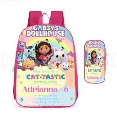 Gabby's Dollhouse School Bags 12" Backpack Princess Girls Cute Mochilas