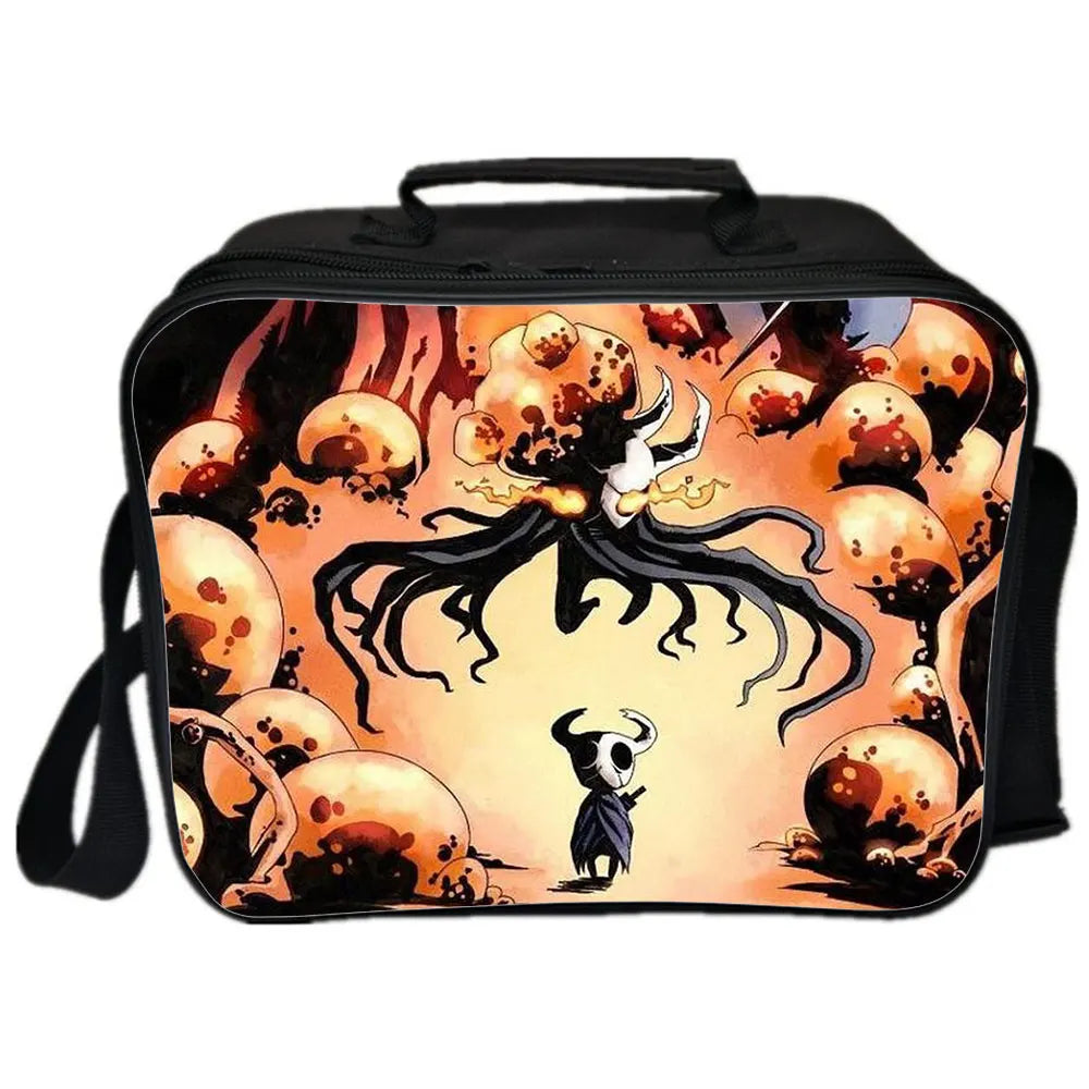 Hollow Knight Backpack Camping Shoulder Bag Insulated Canvas Picnic Lunch Bags