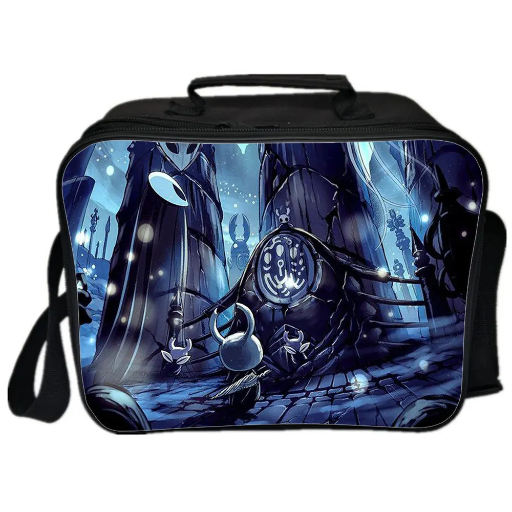 Hollow Knight Backpack Camping Shoulder Bag Insulated Canvas Picnic Lunch Bags