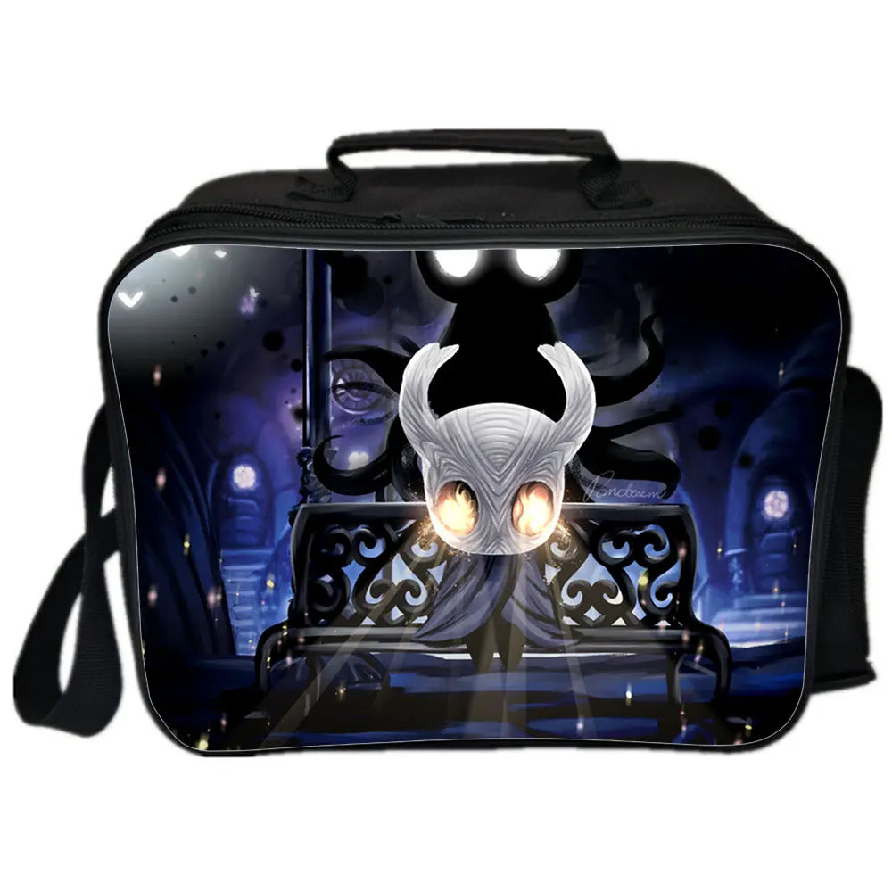Hollow Knight Backpack Camping Shoulder Bag Insulated Canvas Picnic Lunch Bags