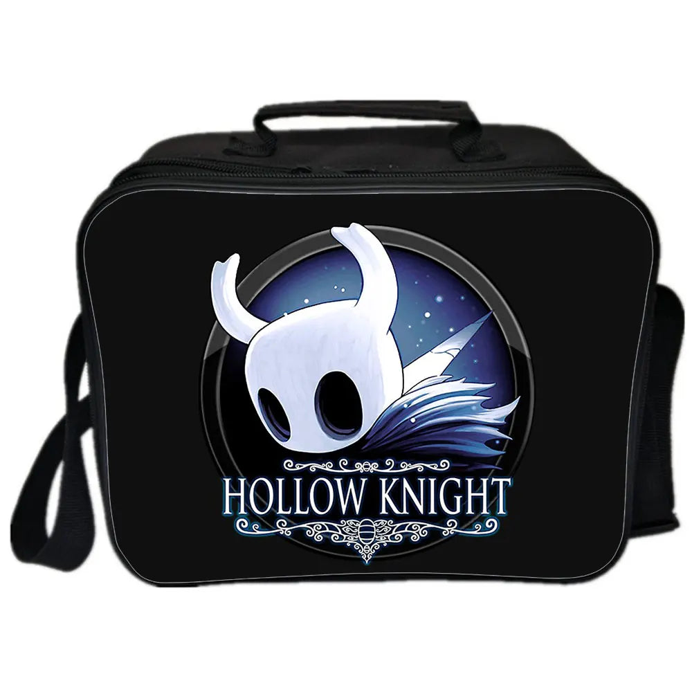 Hollow Knight Backpack Camping Shoulder Bag Insulated Canvas Picnic Lunch Bags