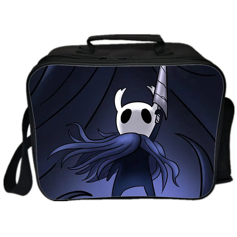 Hollow Knight Backpack Camping Shoulder Bag Insulated Canvas Picnic Lunch Bags