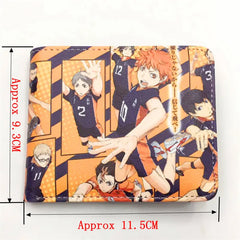 Comic Student Wallets Short PU Purse Cosplay Gift Q02