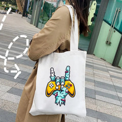 Gaming Game Handle Controller Player Video Room Women Canvas Shopper Bag
