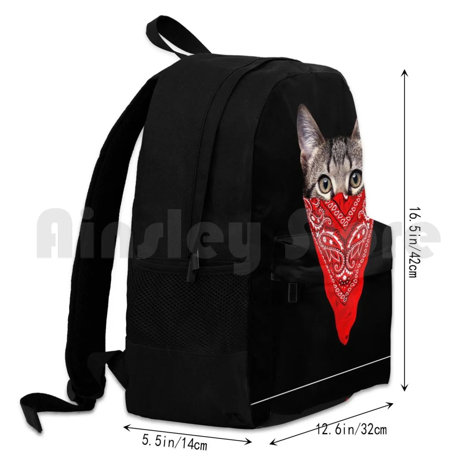 Gangster Cat Outdoor Hiking Backpack Kitty Cat