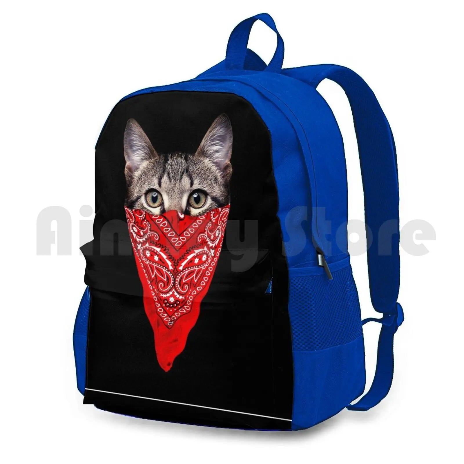 Gangster Cat Outdoor Hiking Backpack Kitty Cat