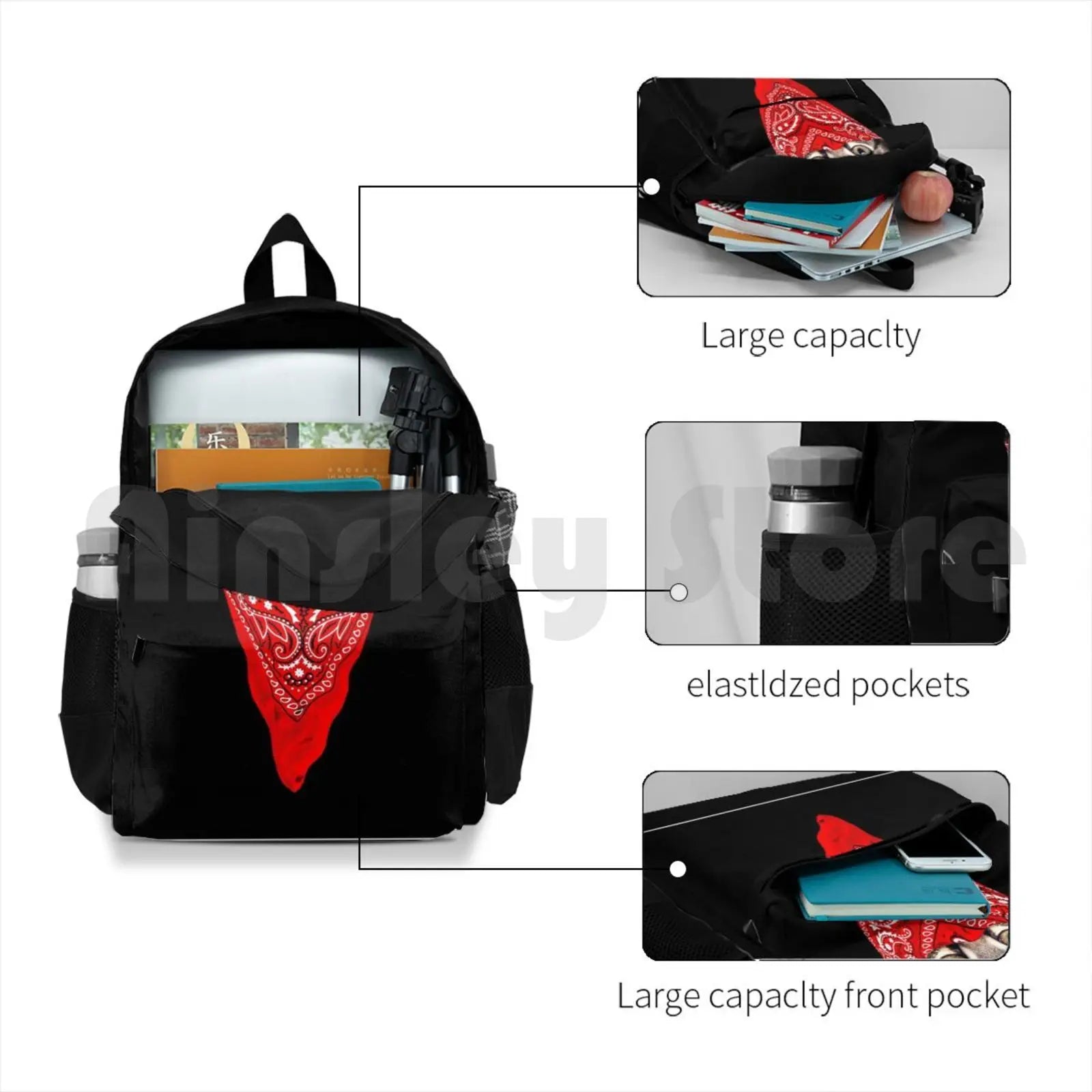 Gangster Cat Outdoor Hiking Backpack Kitty Cat