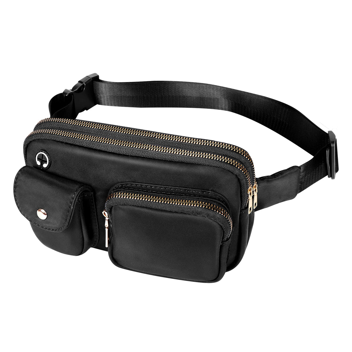 Geestock Belt Bags Women Waist Pack Bag Dual Zipper Waterproof