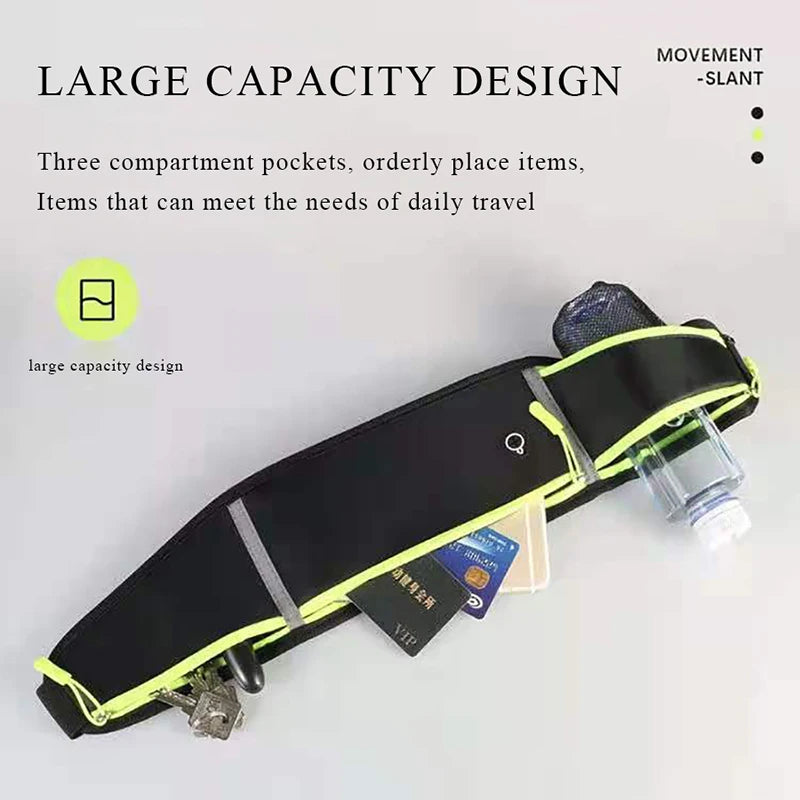 Geestock Running Waist Bag Pack for Men and Women, Hydration Cycling Pouch