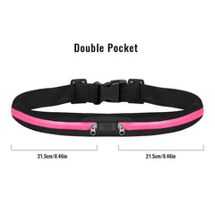 Geestock Waterproof Sport Running Belt Bag Jogging Waist Pocket