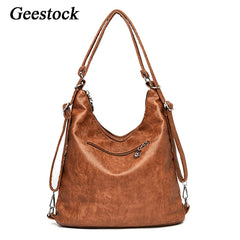 Geestock Women's Shoulder Bags Large Capacity Vintage Handbag