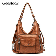 Geestock Women's Shoulder Bags Large Capacity Vintage Handbag