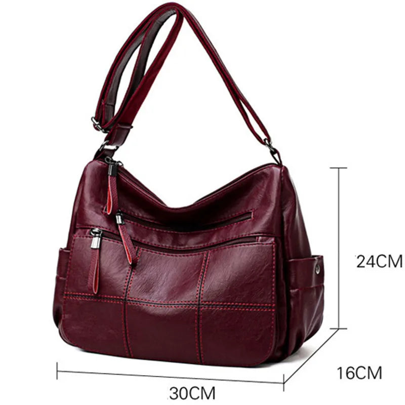 Leather Shoulder Messenger Handbags Women Bags Sac High Crossbody Bags
