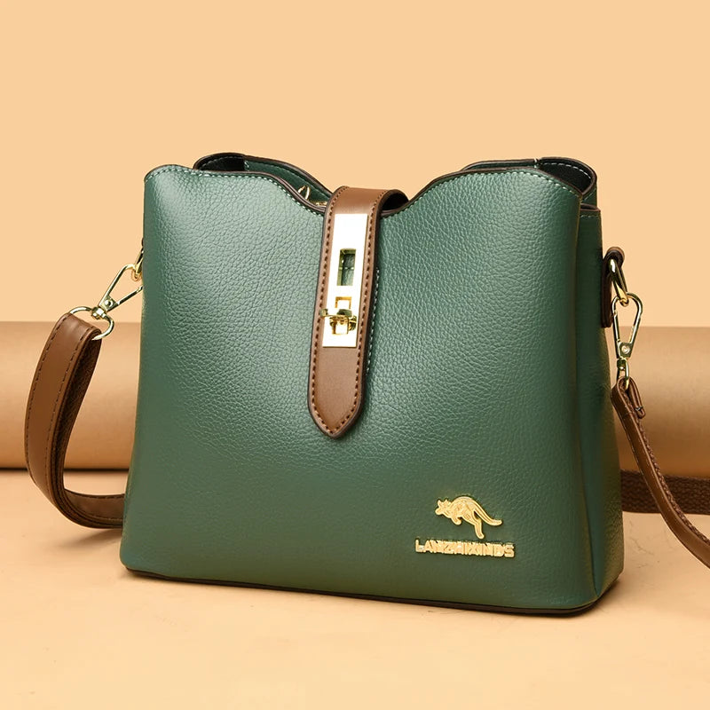 Soft Leather Women's Handbags High Small Shoulder Bags Ladies Crossbody Bags