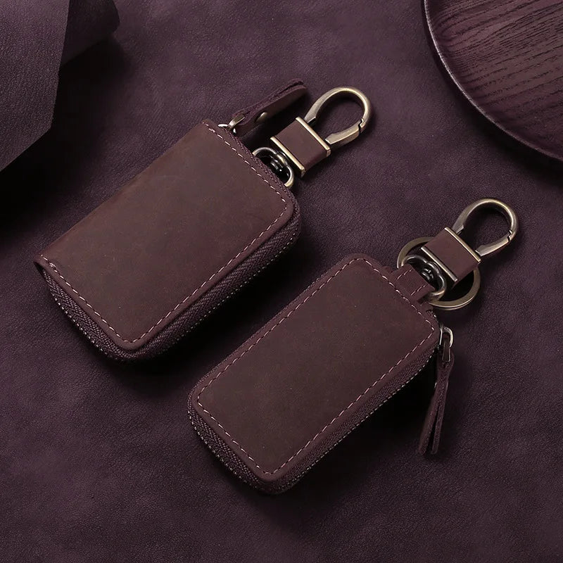 Cow Leather Key Wallet Men & Women Car Key Bag Wallet Function Key Case