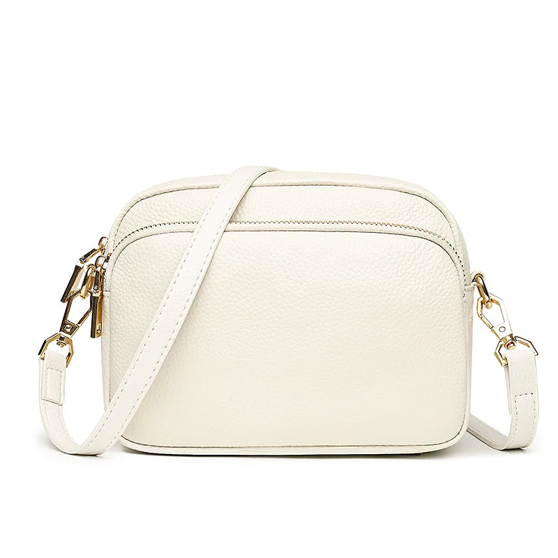 Cowhide Top Layer Leather Women Bag Shoulder Bag Ladies CrossBodyBag