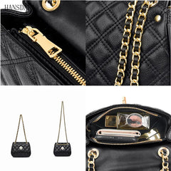 Small Leather Bag For Women - Natural Cowskin Ladies Handbag